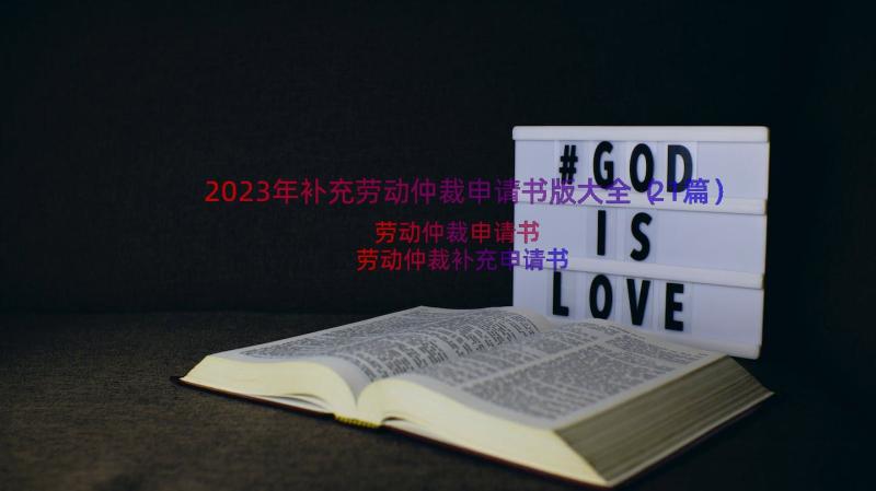 2023年补充劳动仲裁申请书版大全（21篇）