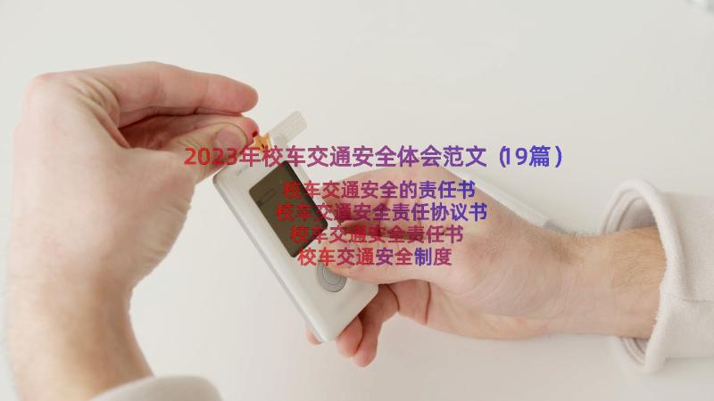 2023年校车交通安全体会范文（19篇）