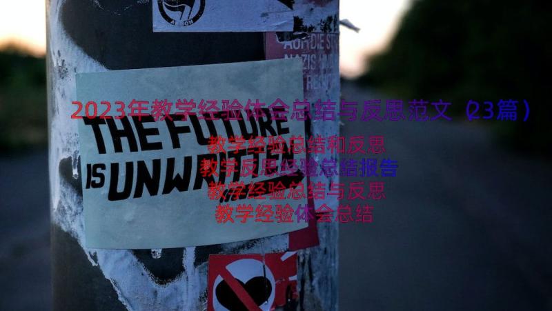 2023年教学经验体会总结与反思范文（23篇）