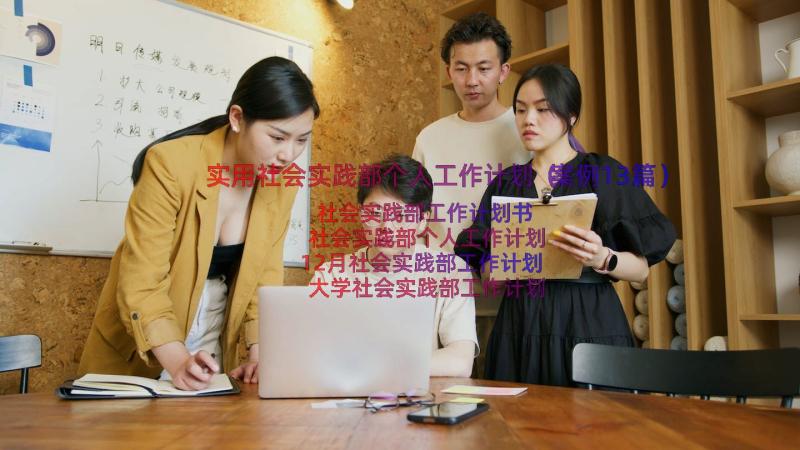 实用社会实践部个人工作计划（案例13篇）