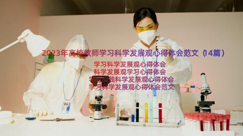 2023年高校教师学习科学发展观心得体会范文（14篇）