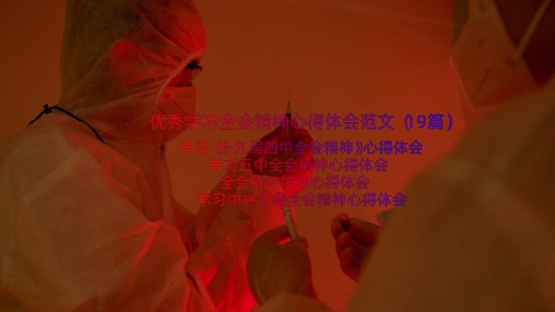 优秀学习全会精神心得体会范文（19篇）