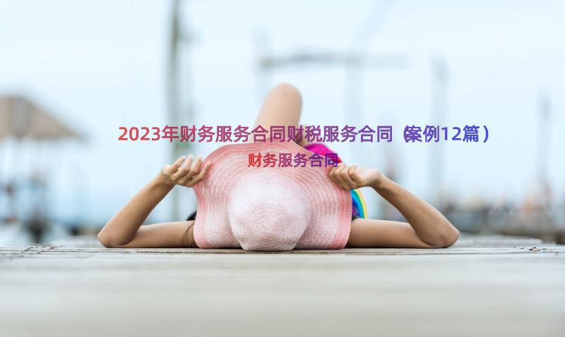 2023年财务服务合同财税服务合同（案例12篇）