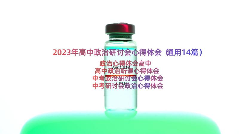 2023年高中政治研讨会心得体会（通用14篇）