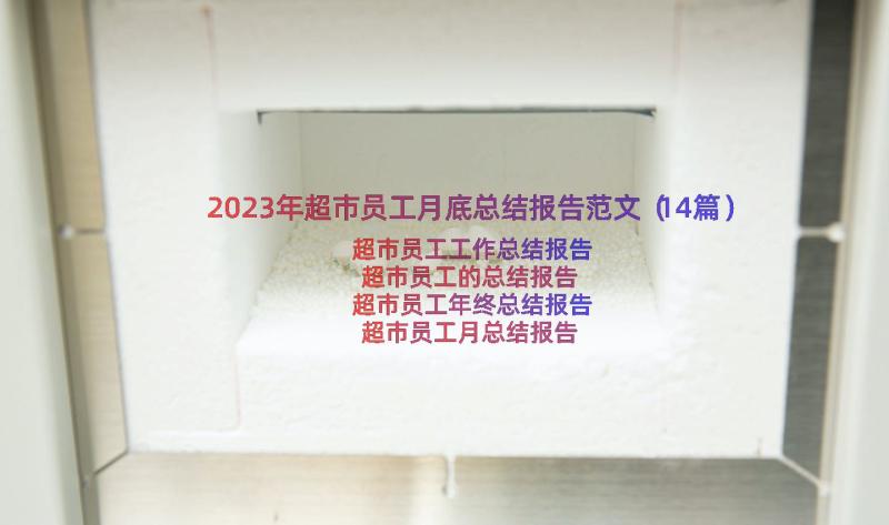 2023年超市员工月底总结报告范文（14篇）