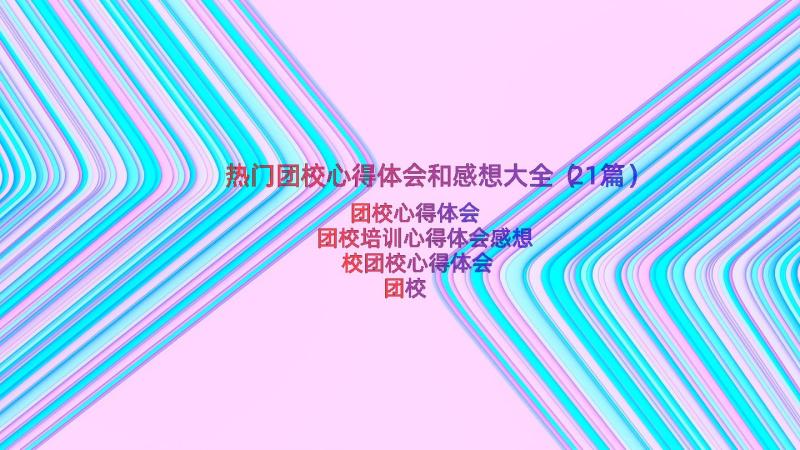 热门团校心得体会和感想大全（21篇）