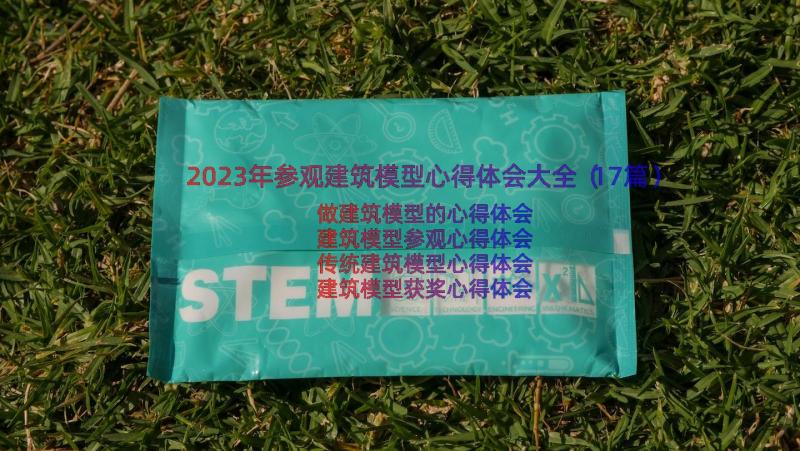 2023年参观建筑模型心得体会大全（17篇）