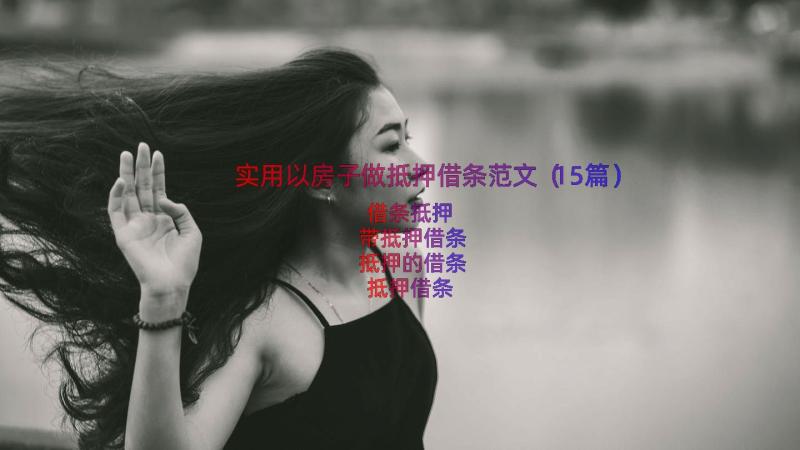 实用以房子做抵押借条范文（15篇）