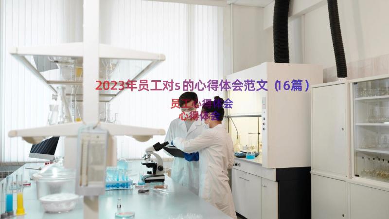 2023年员工对s的心得体会范文（16篇）