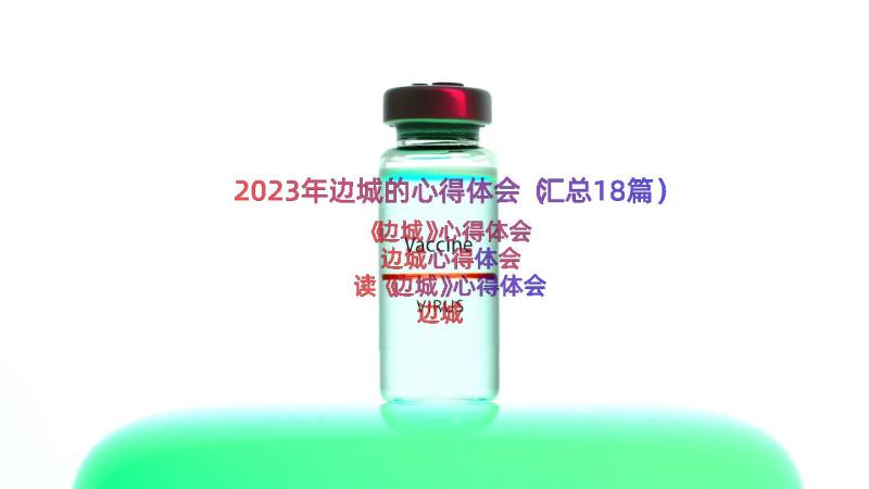 2023年边城的心得体会（汇总18篇）