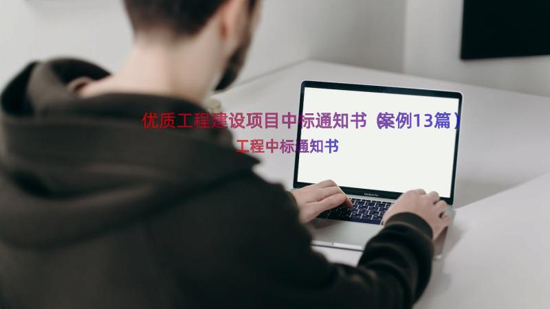 优质工程建设项目中标通知书（案例13篇）