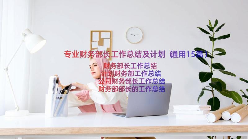 专业财务部长工作总结及计划（通用15篇）