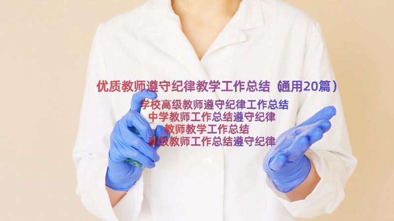 优质教师遵守纪律教学工作总结（通用20篇）