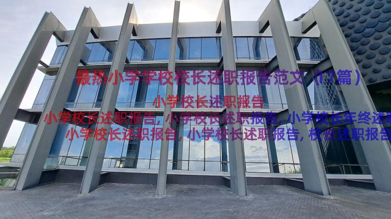 最热小学学校校长述职报告范文（17篇）