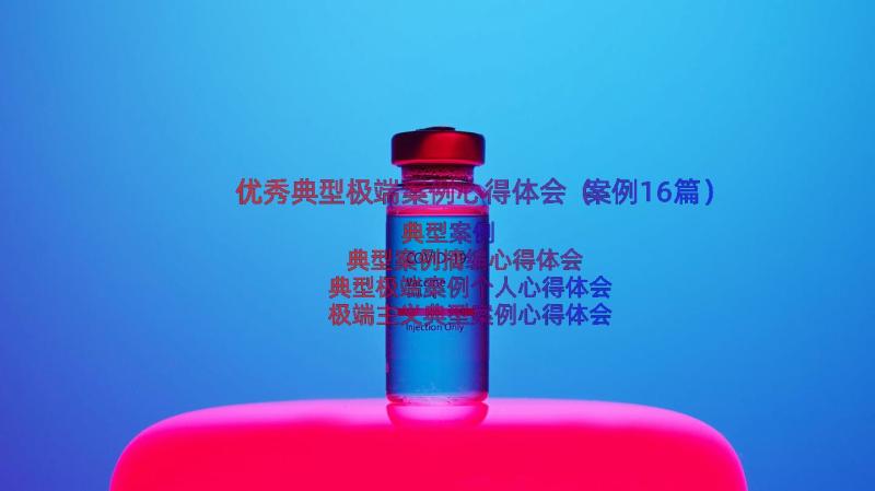 优秀典型极端案例心得体会（案例16篇）