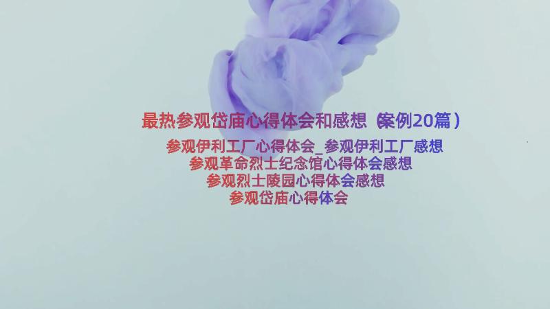 最热参观岱庙心得体会和感想（案例20篇）