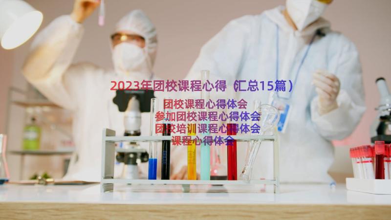 2023年团校课程心得（汇总15篇）