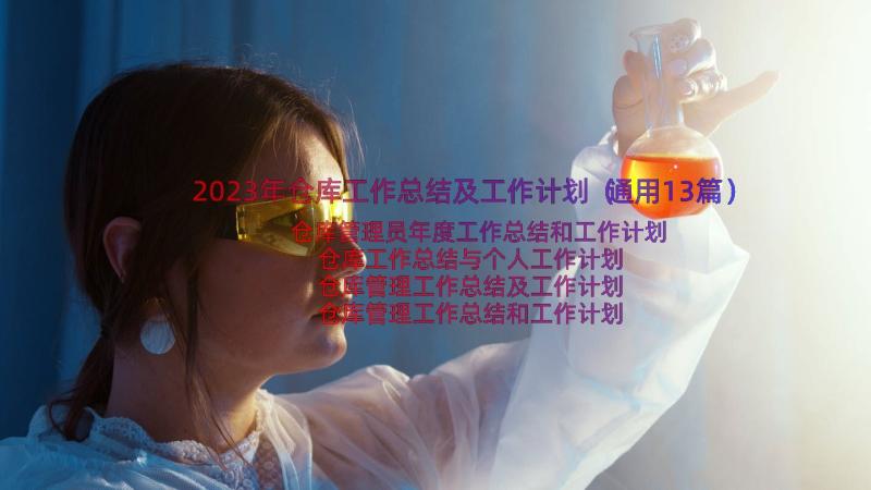 2023年仓库工作总结及工作计划（通用13篇）