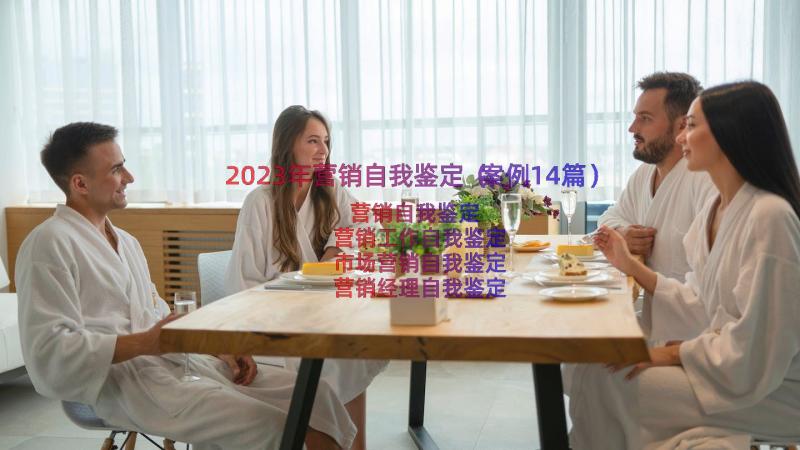 2023年营销自我鉴定（案例14篇）