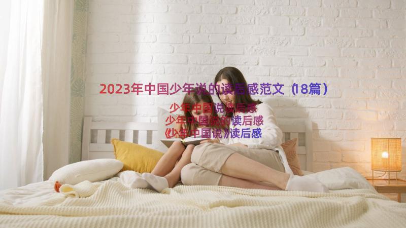 2023年中国少年说的读后感范文（18篇）