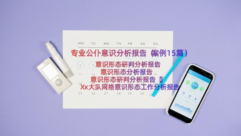 专业公仆意识分析报告（案例15篇）