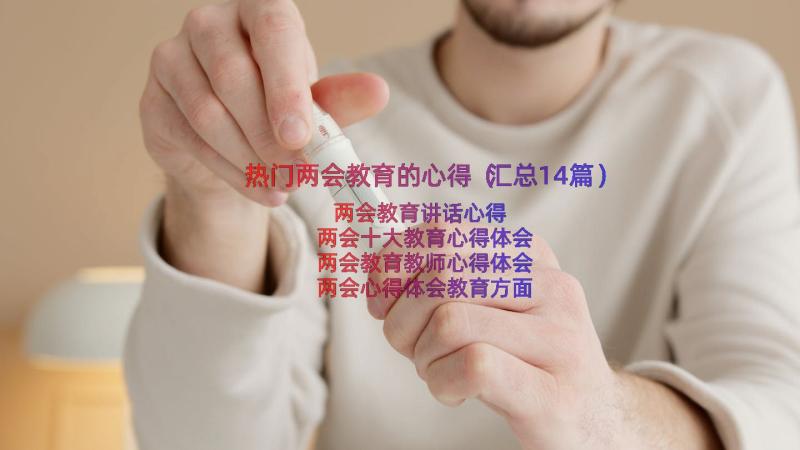 热门两会教育的心得（汇总14篇）