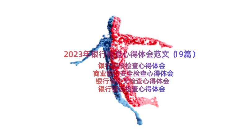 2023年银行检查心得体会范文（19篇）