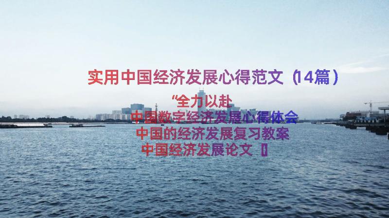 实用中国经济发展心得范文（14篇）