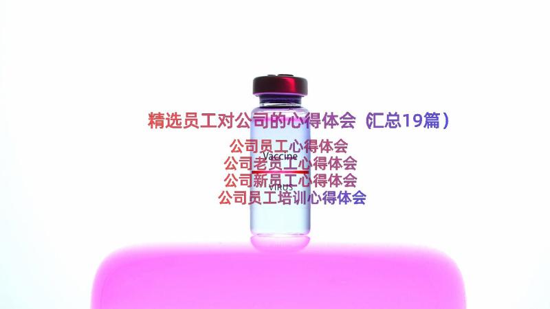 精选员工对公司的心得体会（汇总19篇）