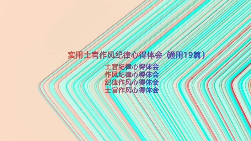 实用士官作风纪律心得体会（通用19篇）