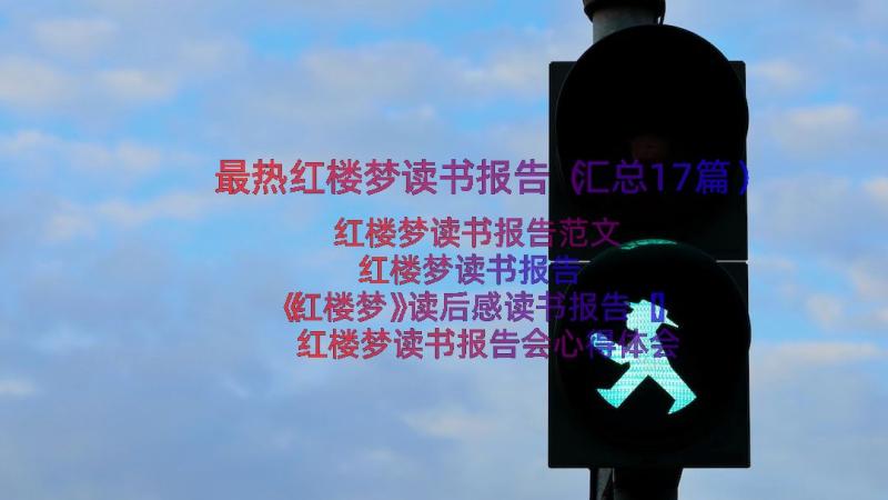 最热红楼梦读书报告（汇总17篇）