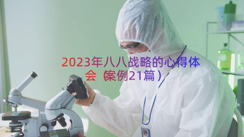 2023年八八战略的心得体会（案例21篇）