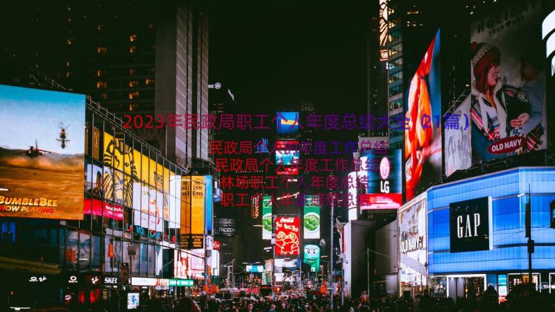 2023年民政局职工个人年度总结大全（21篇）