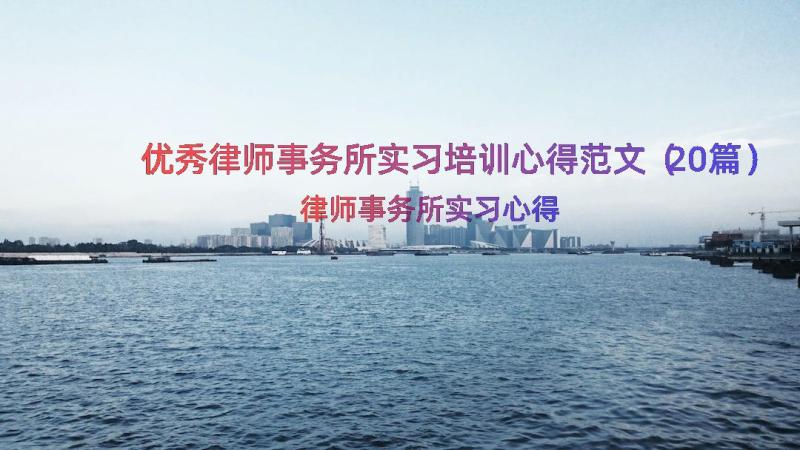 优秀律师事务所实习培训心得范文（20篇）