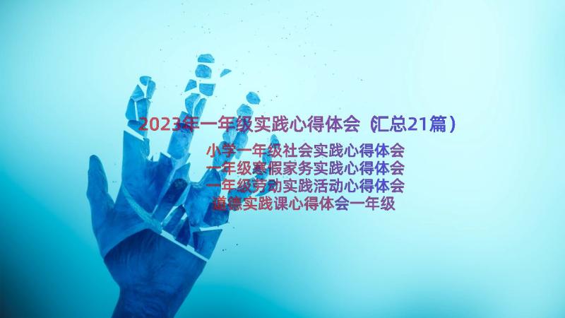 2023年一年级实践心得体会（汇总21篇）