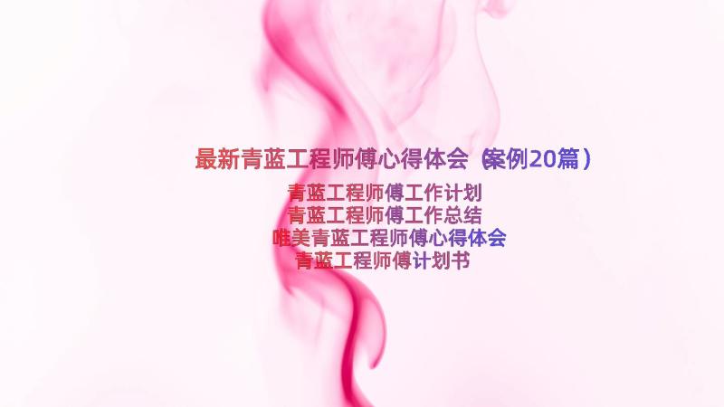 最新青蓝工程师傅心得体会（案例20篇）