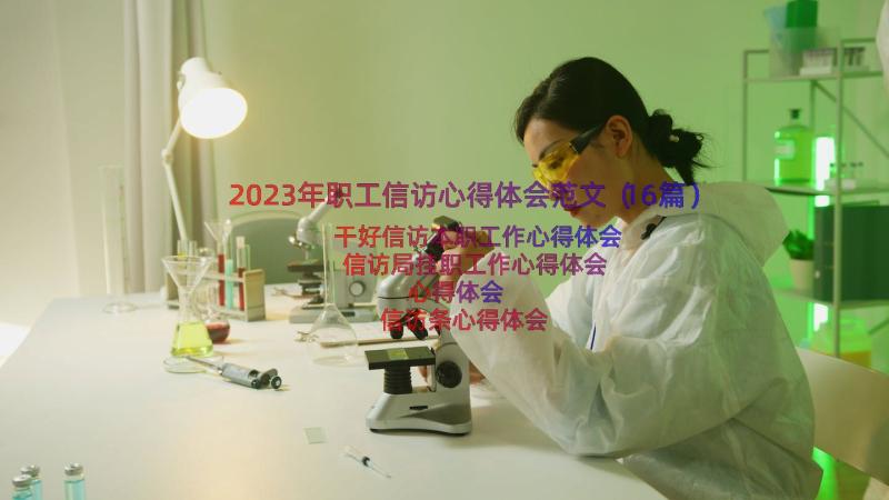 2023年职工信访心得体会范文（16篇）