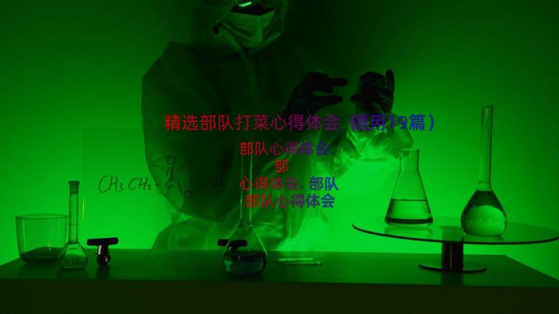 精选部队打菜心得体会（通用19篇）