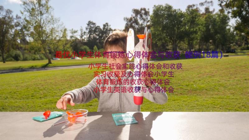 最优小学生体育锻炼心得体会与收获（案例18篇）