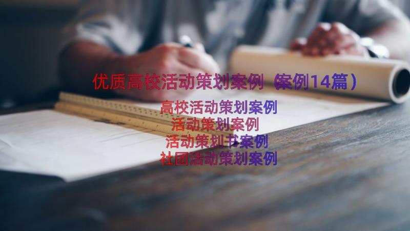 优质高校活动策划案例（案例14篇）