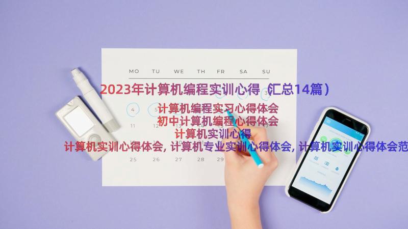 2023年计算机编程实训心得（汇总14篇）