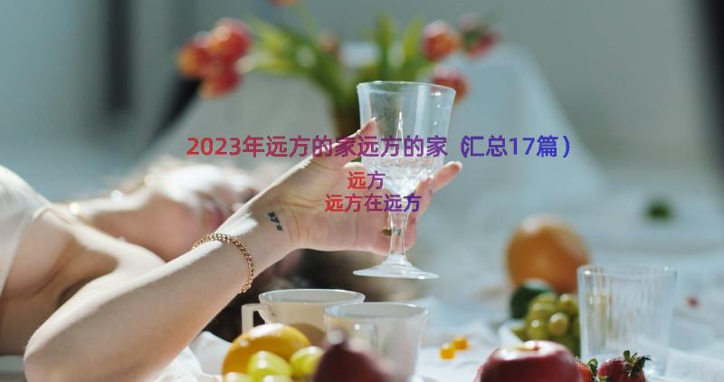 2023年远方的家远方的家（汇总17篇）