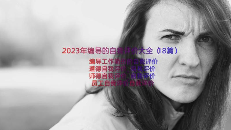 2023年编导的自我评价大全（18篇）