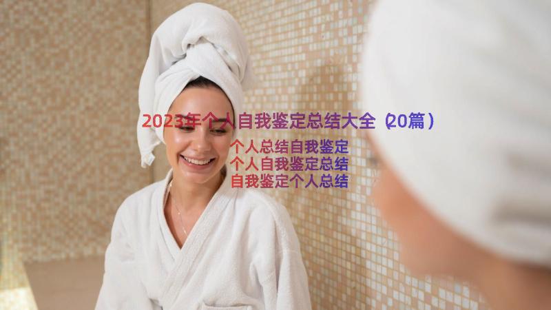 2023年个人自我鉴定总结大全（20篇）