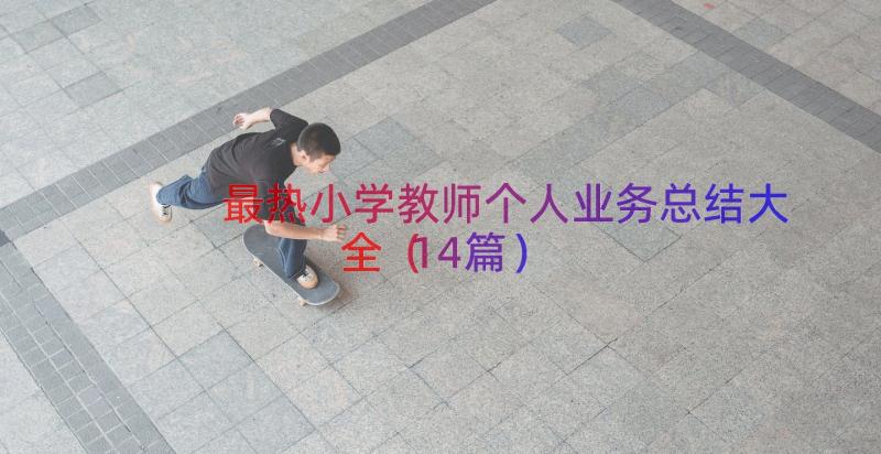 最热小学教师个人业务总结大全（14篇）