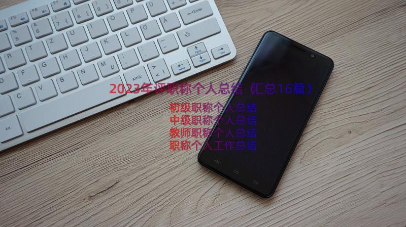 2023年评职称个人总结（汇总16篇）