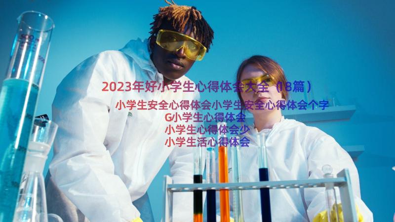 2023年好小学生心得体会大全（18篇）