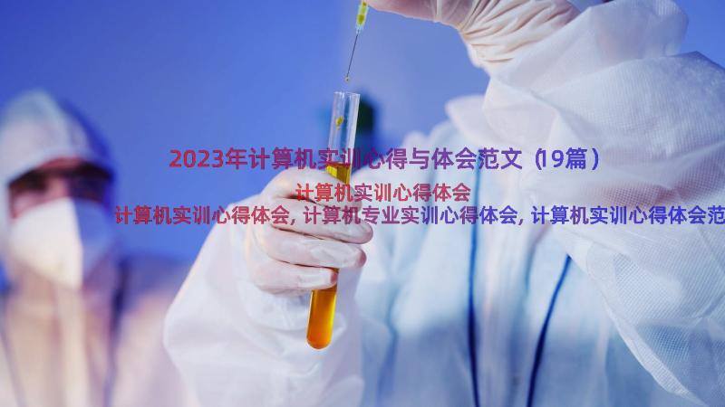 2023年计算机实训心得与体会范文（19篇）