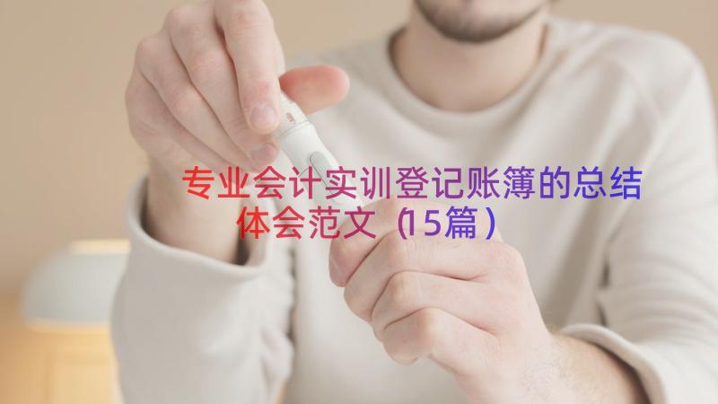 专业会计实训登记账簿的总结体会范文（15篇）