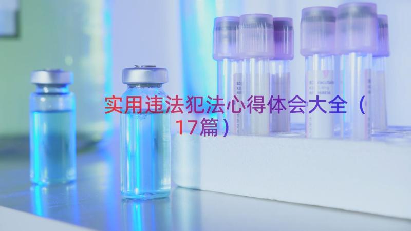 实用违法犯法心得体会大全（17篇）